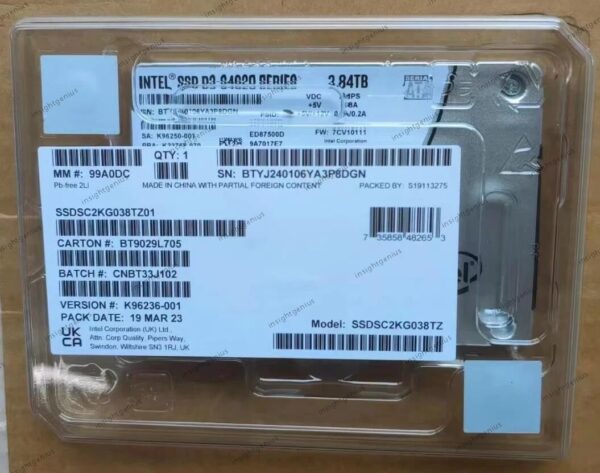 s-l1200 Solidigm D3-S4620 Series 2.5-inch SATA3.0 SSD 1.92TB SSDSC2KG019TZ1Z