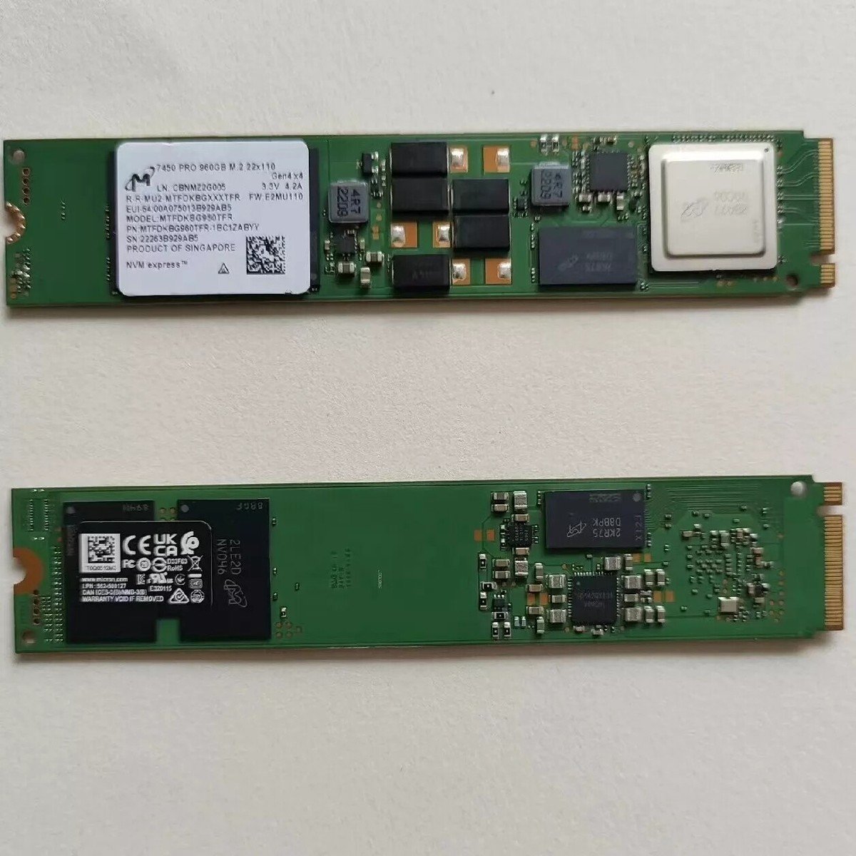 Micron 7450 PRO Series M.2 PCIe Gen4.0 SSD 3.84TB MTFDKBG3T8TFR ...