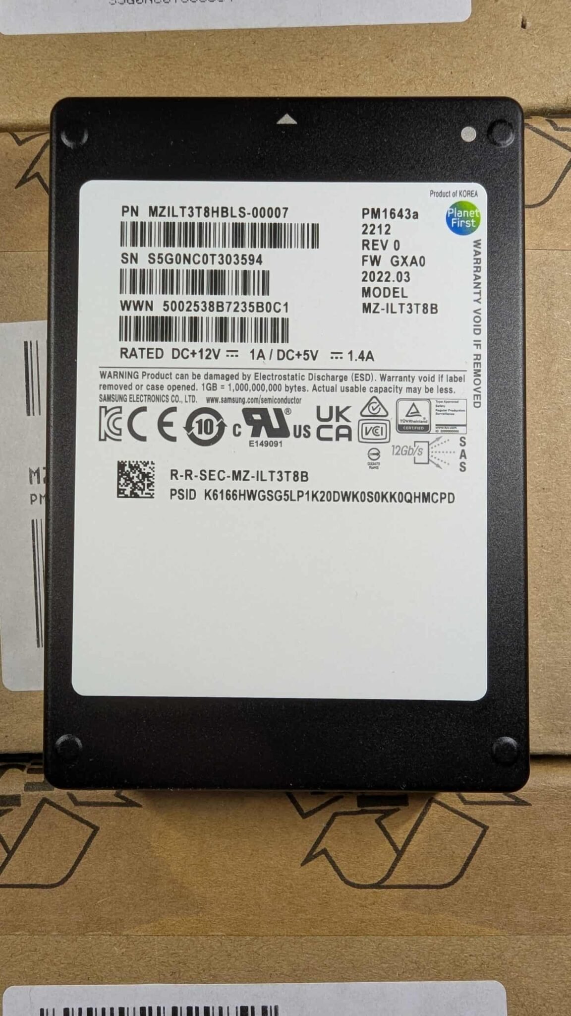 1.92TB SAS 12G Read Intensive SFF BC PM1643a SSD - Server Components ...